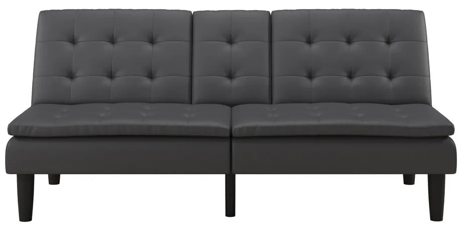 Divano letto grigio in similpelle 191 cm Maine - Støraa