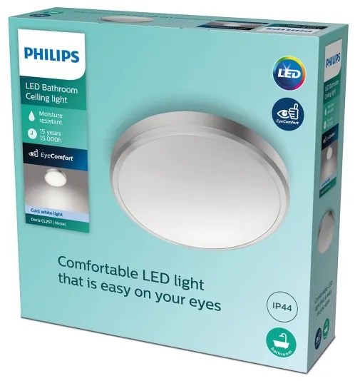 Philips - Plafoniera LED da bagno DORIS LED/17W/230V 4,000K IP44