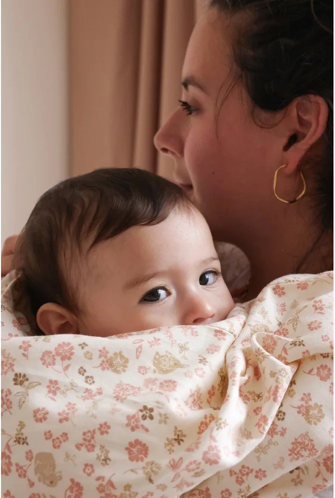 Set copripiumino e federa da bambini beige in cotone organico per culla 70x100 cm Augusta – Cam Cam Copenhagen