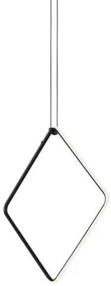 Flos Arrangements Square Small Lampada a sospensione a luce diffusa in alluminio Nero Opaco