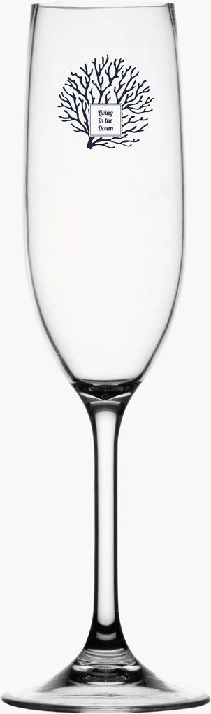 Set di 6 bicchieri da champagne in tritan Living Antislip