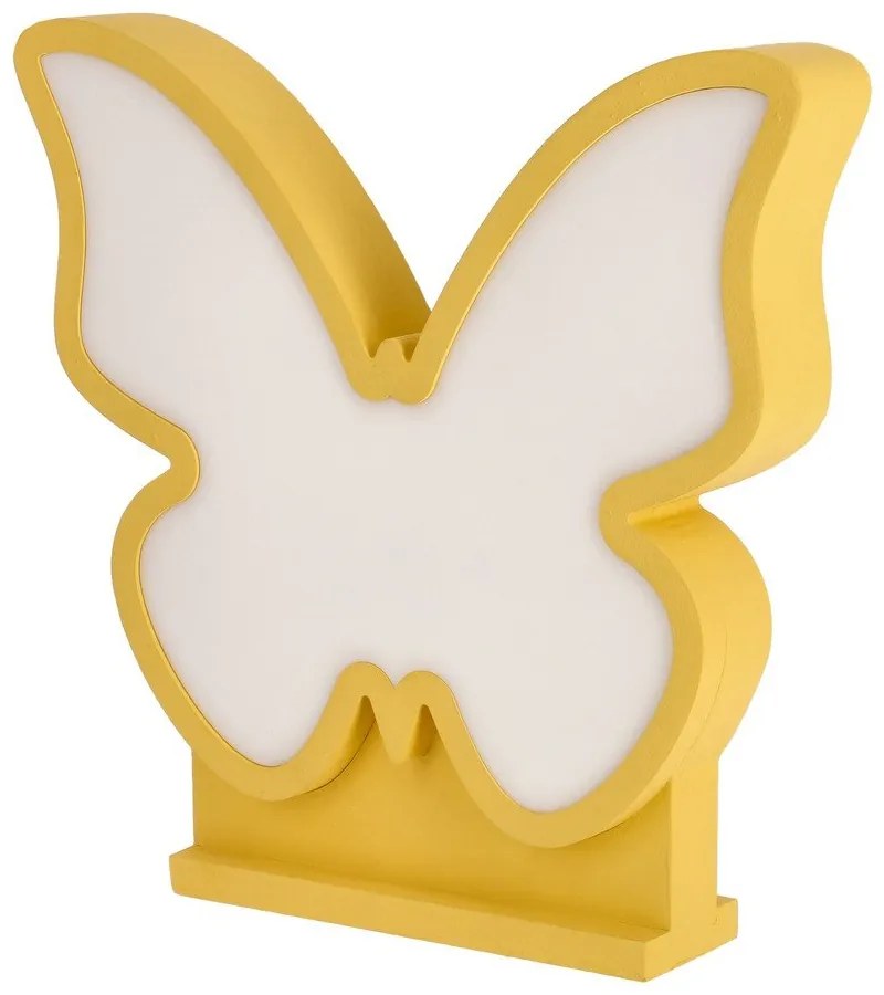 Lampada per bambini gialla Butterfly - Candellux Lighting