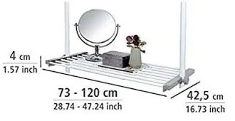 Ripiano regolabile per armadi in metallo Herkules – Wenko