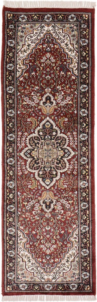 Agra Tappeto 60x180 (Indian) Annodato A Mano