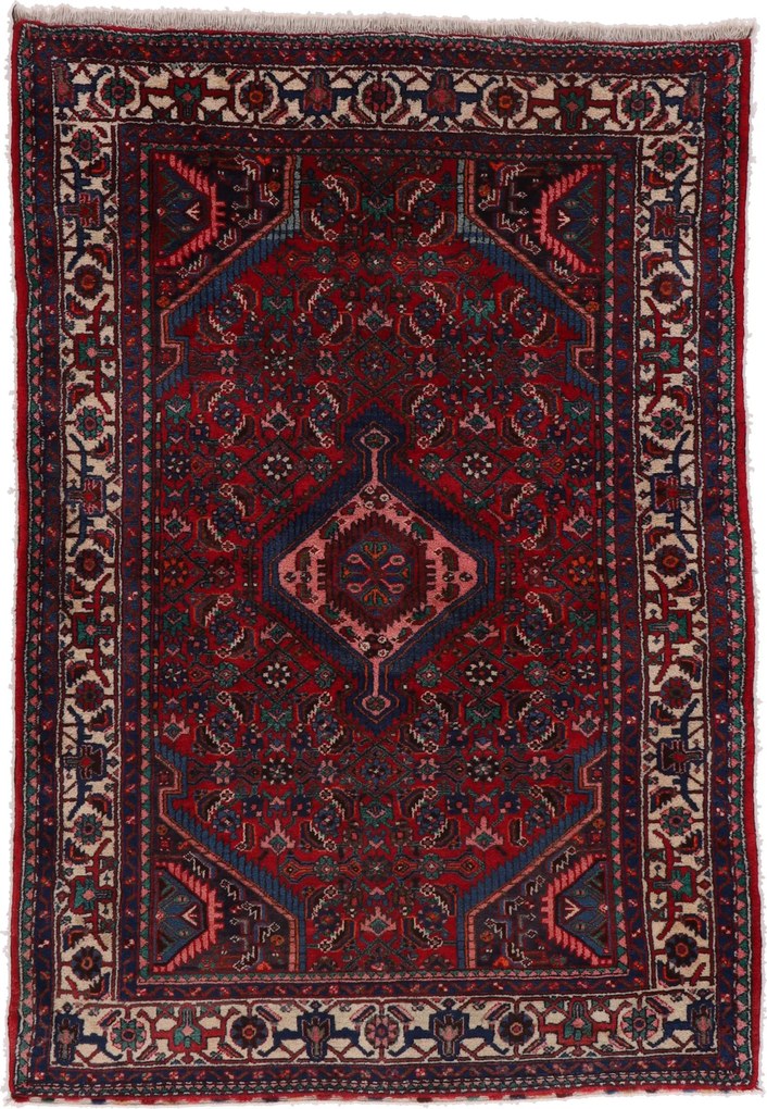 Hamedan Tappeto persiano 140x200 (Iran) Annodato A Mano