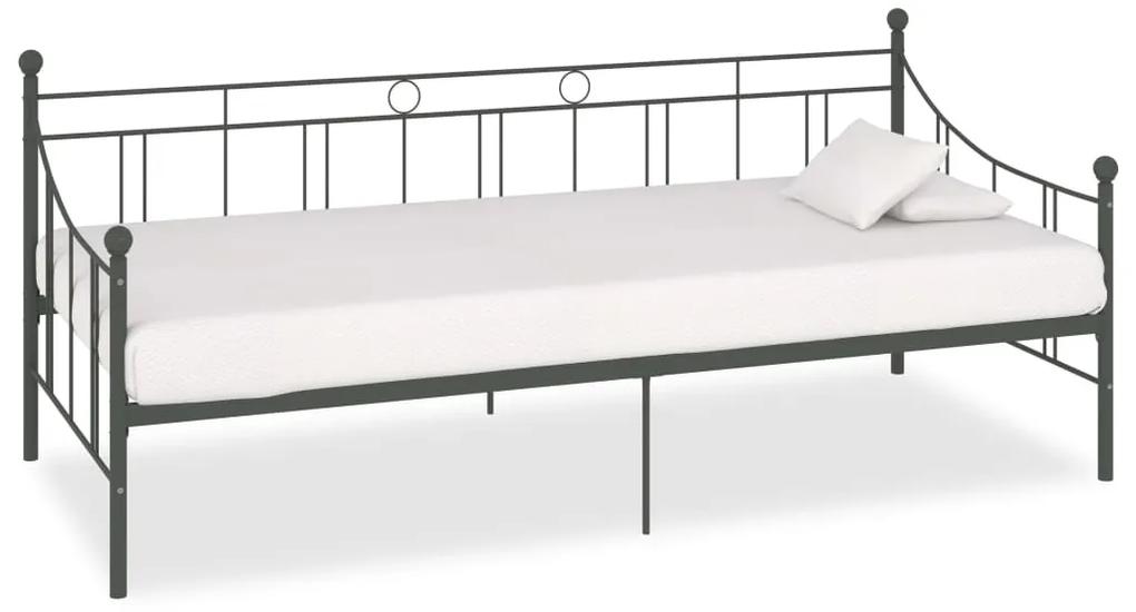 Telaio divano letto grigio in metallo 90x200 cm
