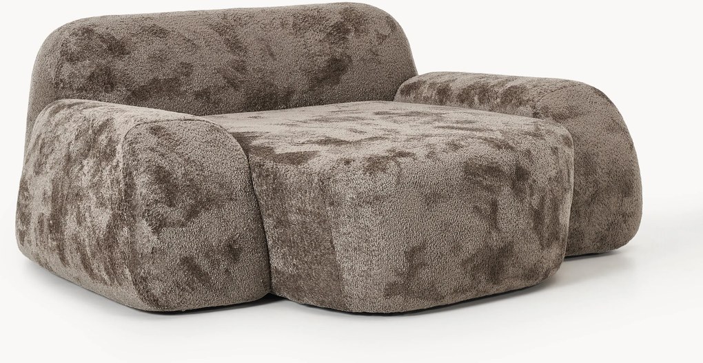 Poltrona lounge XL in teddy bouclé Wolke