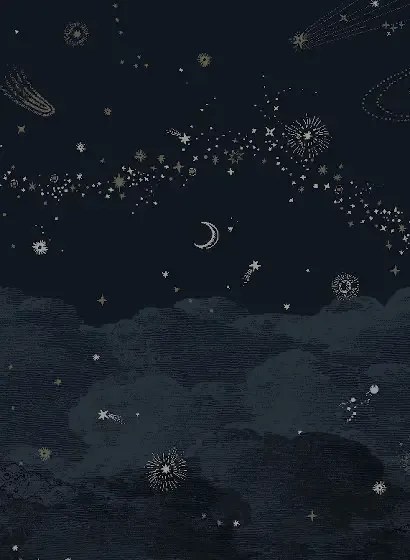 Isidore Leroy Carta da parati panoramica Cosmos Nuit - Nuit - Bahnen 1/2/3