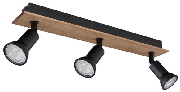 Globo 57998-3W - Faretto DREW 3xGU10/35W/230V legno/metallo