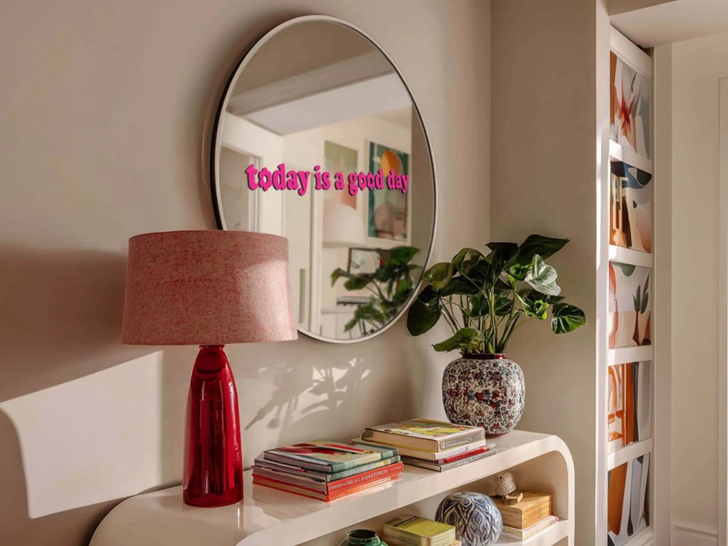 Adesivo per specchio S1 – Today is a good day 90x8