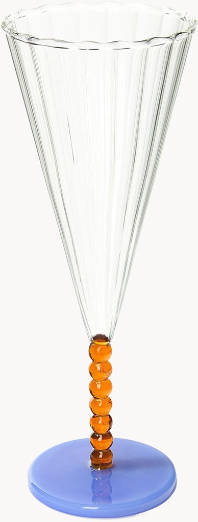 Flute da champagne fatti a mano Perle 2 pz