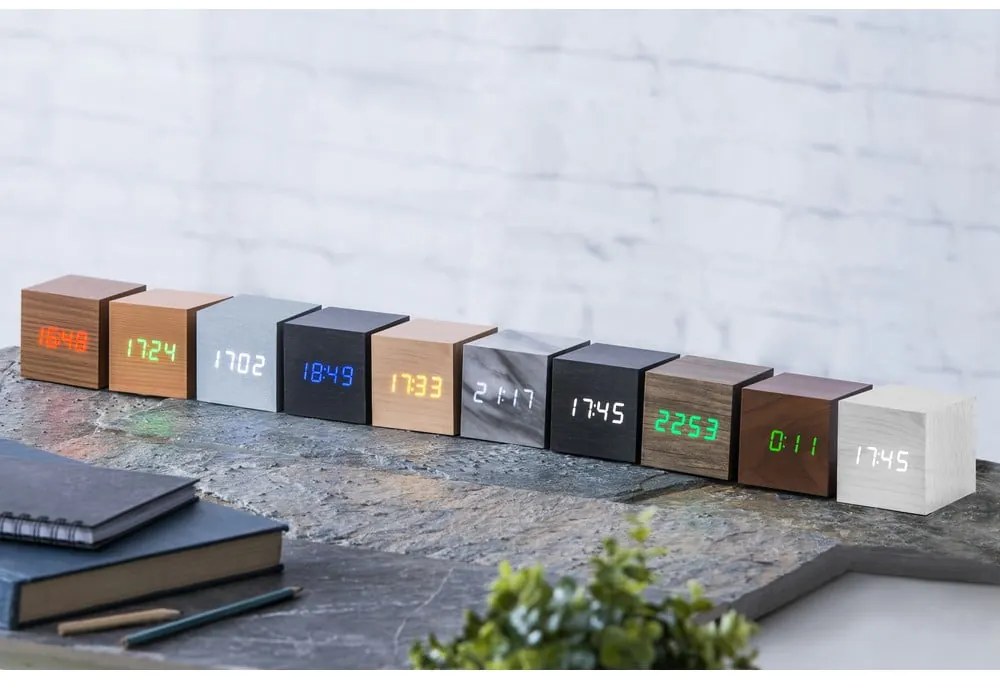 Sveglia digitale Cube Click – Gingko