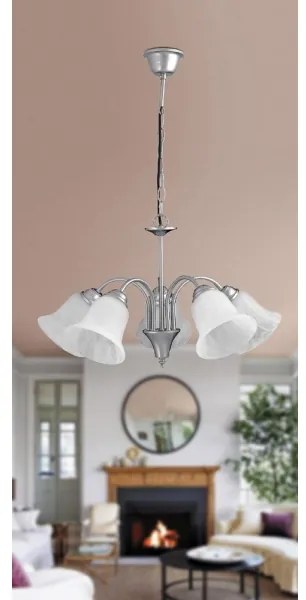 Rabalux 7365 - Lampadario a sospensione con catena FRANCESCA 5xE14/40W/230V