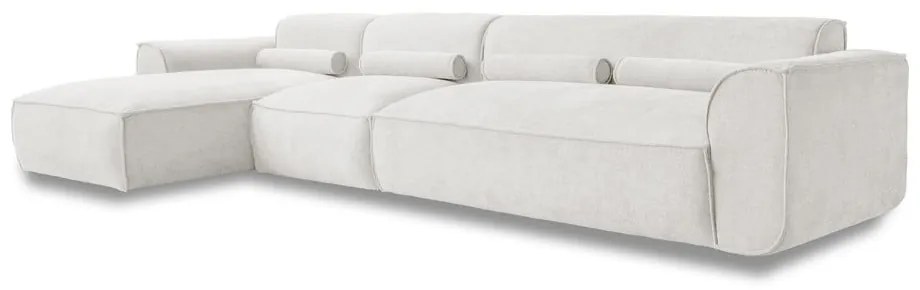 Divano angolare componibile bianco (con penisola a sinistra) Flex Felix – Miuform