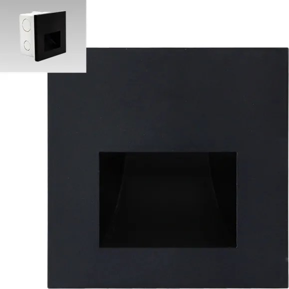 Emithor 70419 - Illuminazione LED scale SUNNY LED/1W/230V 4000K nero