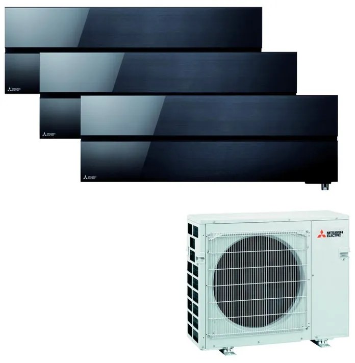 Condizionatore a muro multisplit MITSUBISHI ELECTRIC LN 9 + 9 + 12 23000 BTU classe raffreddamento A++, nero
