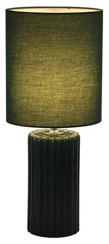 Searchlight EU22353GR - Lampada da tavolo GROOVE 1xE14/60W/230V verde