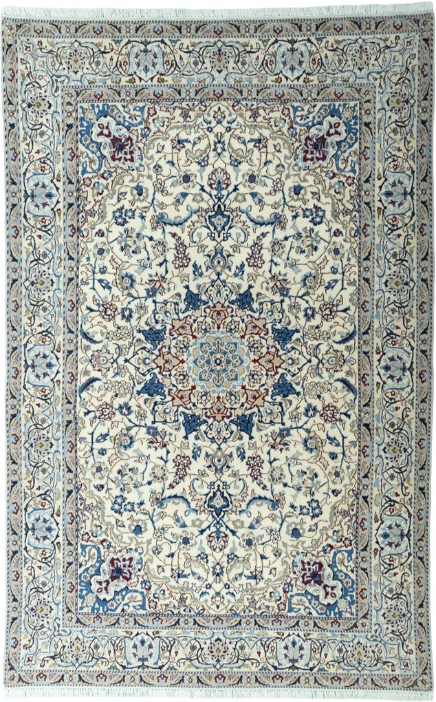 Nain Tappeto persiano 200x310 Beige (Iran) Annodato A Mano