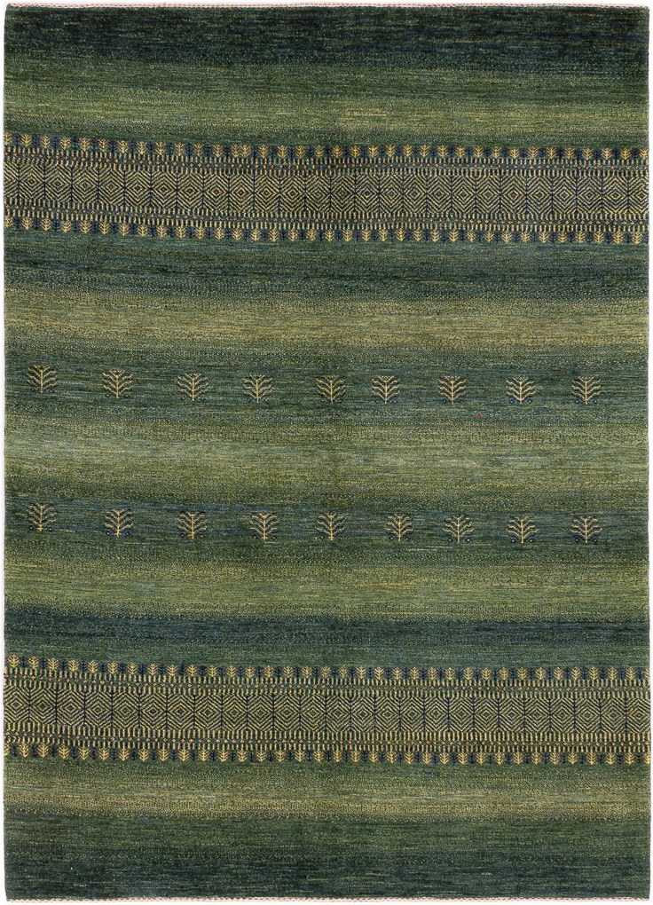 Loribaft Tappeto persiano 230 x 170 Verde (Iran) Annodato A Mano