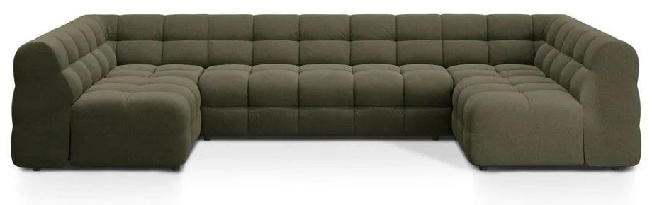 Divano angolare verde (a U) Kendal – Micadoni