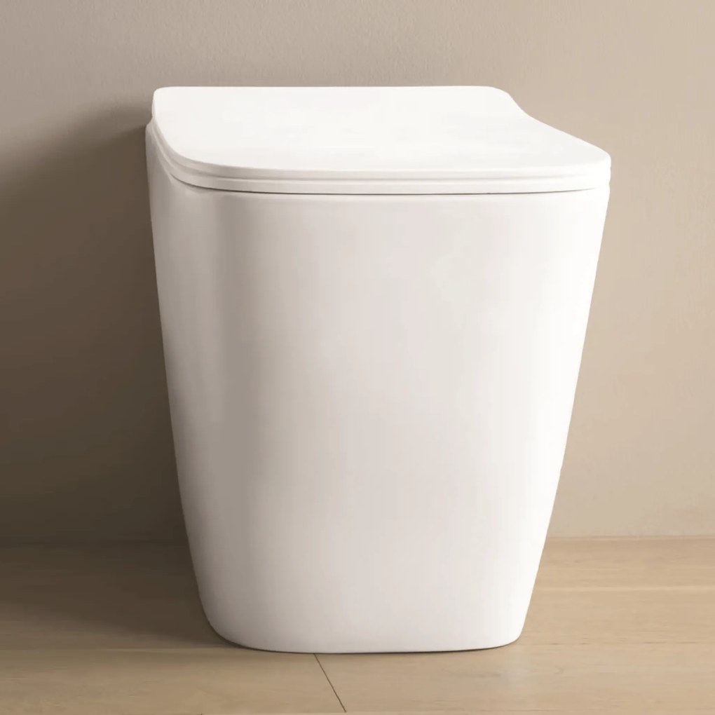 Wc a Terra Senza Brida The ArtCeram "A16" Bianco Lucido