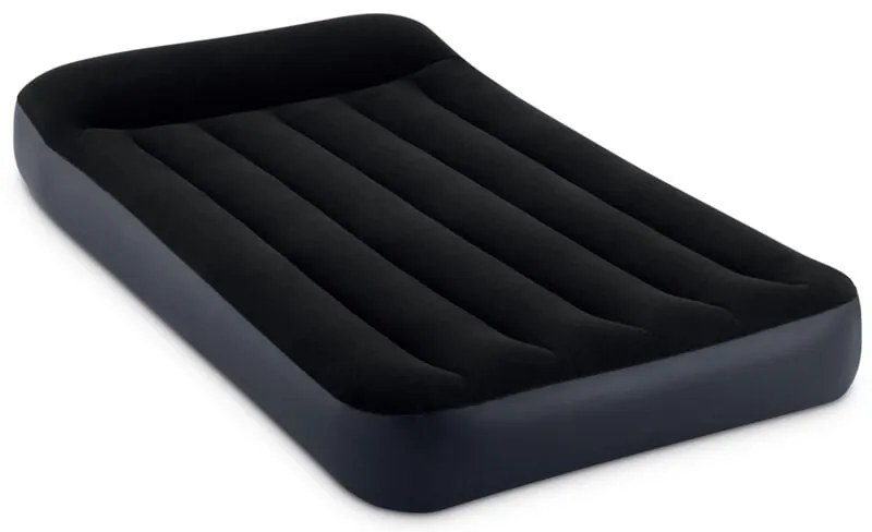 64141 - Materasso Gonfiabile Dura-Beam Pillow Rest Classic Singolo, pvc, Nero, 99x191x25 cm - Intex