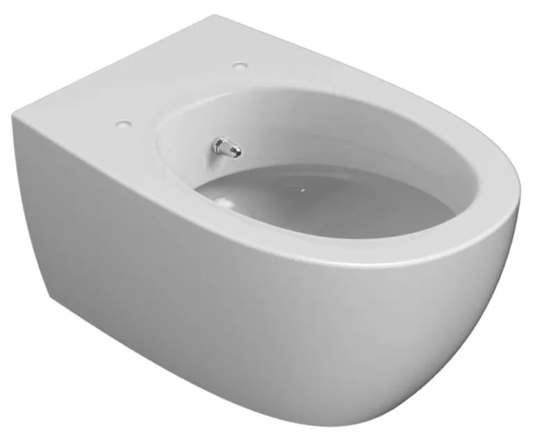 Vaso sospeso con erogatore bidet incluso in ceramica Bianco Lucido 4all MDB02 Globo