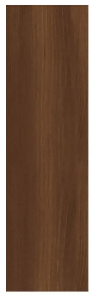 Mensola a muro rovere marrone 75x16x55 cm in legno multistrato