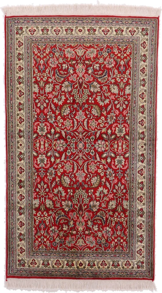 Cashmere Silk Tappeto 90 x 160 (Indian) Annodato A Mano