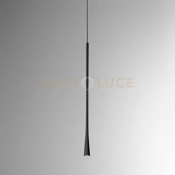 Dafne s/g - sospensione nera in alluminio a led 213lm 3000k 7w