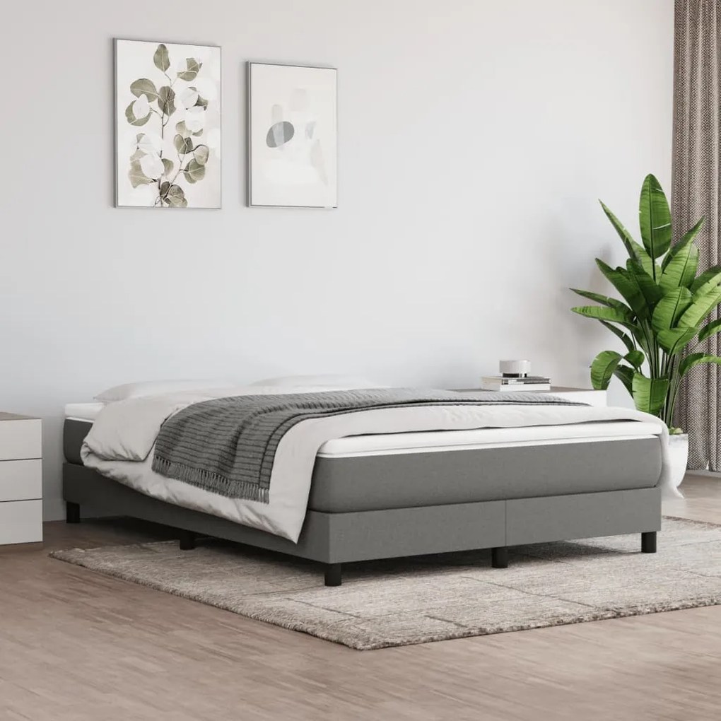 Materasso A Molle Insacchettate Grigio Scuro 140x200x20 Cm /
