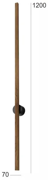Brilagi - Lampada da parete LED WOODY LINE 12W 230V 120 cm rovere/noce