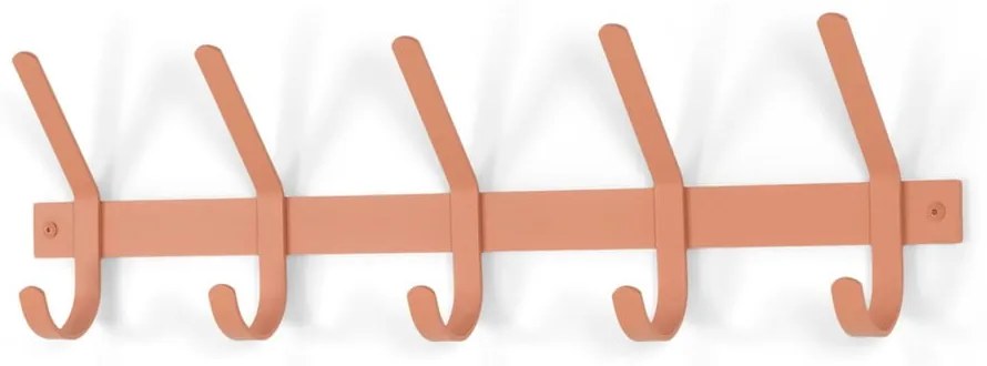 Attaccapanni da parete color salmone in metallo 70 cm Dexter – Spinder Design