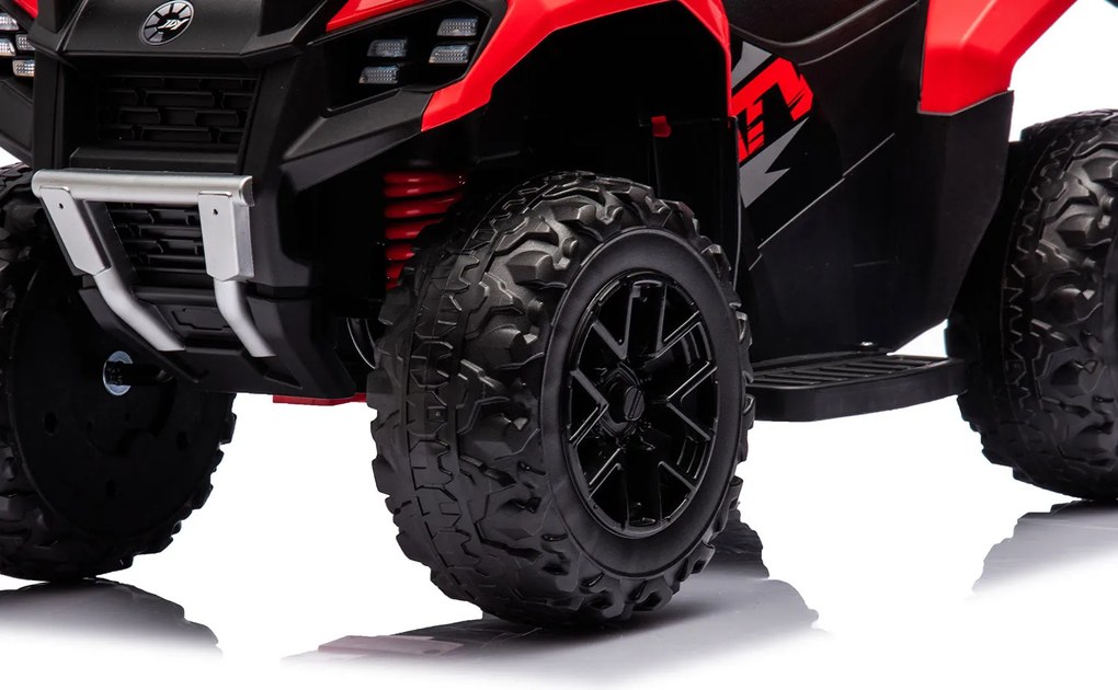 Quad Elettrico per Bambini Safari 6V con Bauletto Posteriore Rosso...