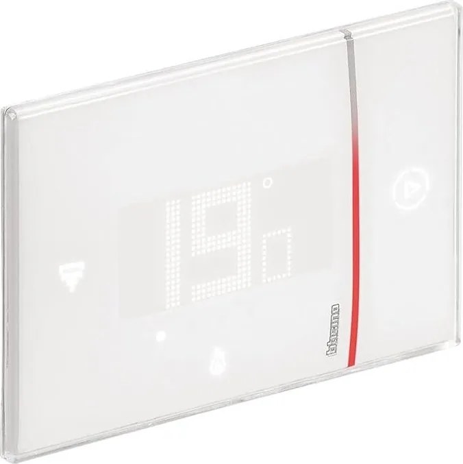 Termostato intelligente e connesso a incasso BTICINO Smarter2 bianco