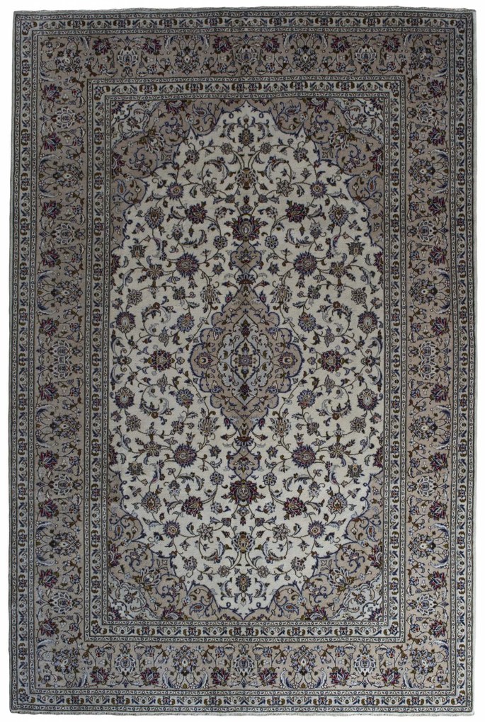 Kashan Tappeto persiano 310x200 Beige (Iran) Annodato A Mano