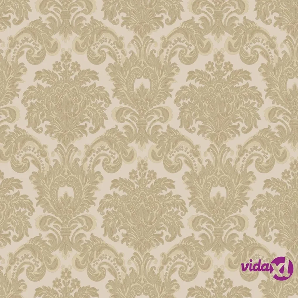 DUTCH WALLCOVERINGS Carta da Parati Foglie Tropicali Grigio e Verde