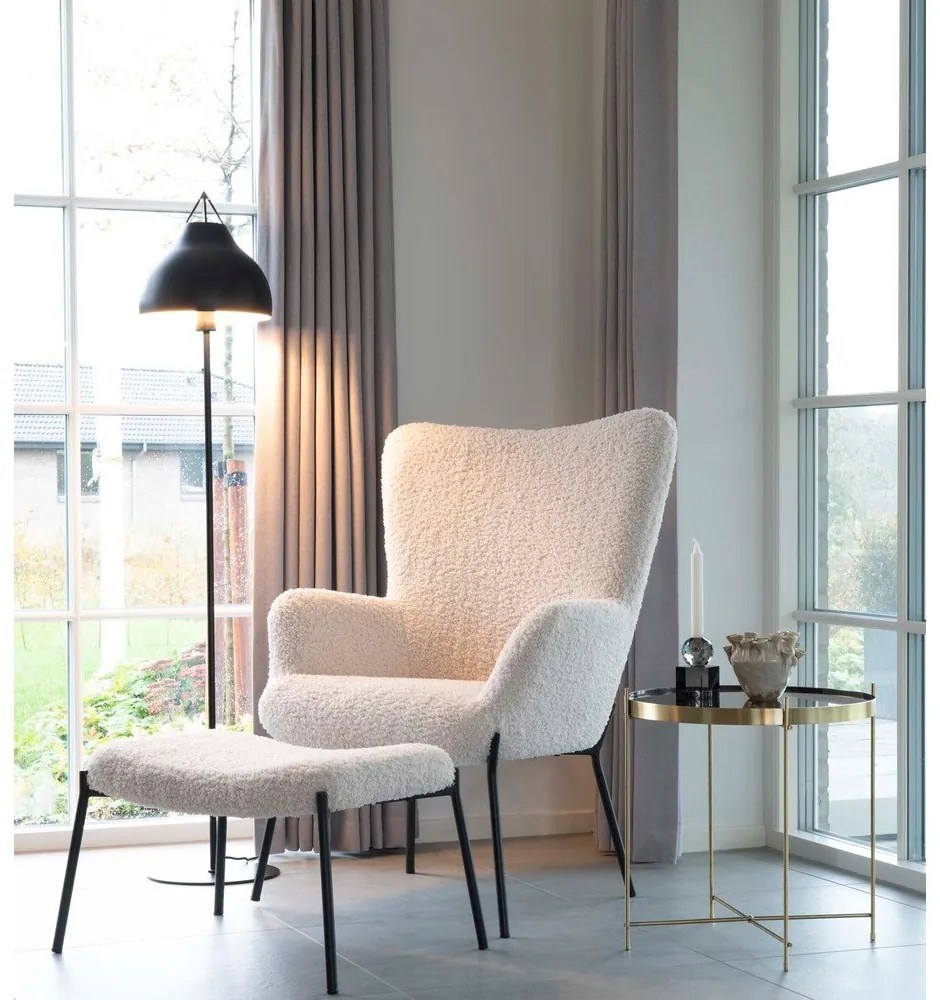 Tavolino rotondo in oro ø 48 cm Venezia - House Nordic
