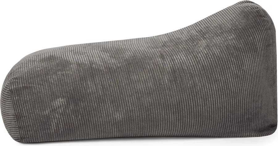 Puof a sacco nero con rivestimento in velluto a coste Snug Long 140 – SLOWDOWN