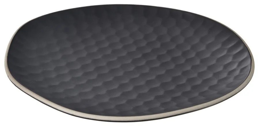 Piatto da portata nero in gres Tea Time – Orion