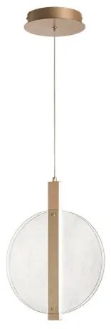 Lampada a sospensione LED JUIS in vetro texturizzato TRASPARENTE Piccolo 30 cm