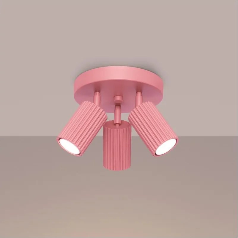 Brilagi - Faretto LED CRESTO 3xGU10/10W/230V rosa