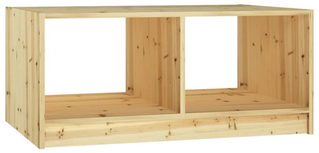 Tavolino da salotto 75x50x33,5 cm legno massello di abete
