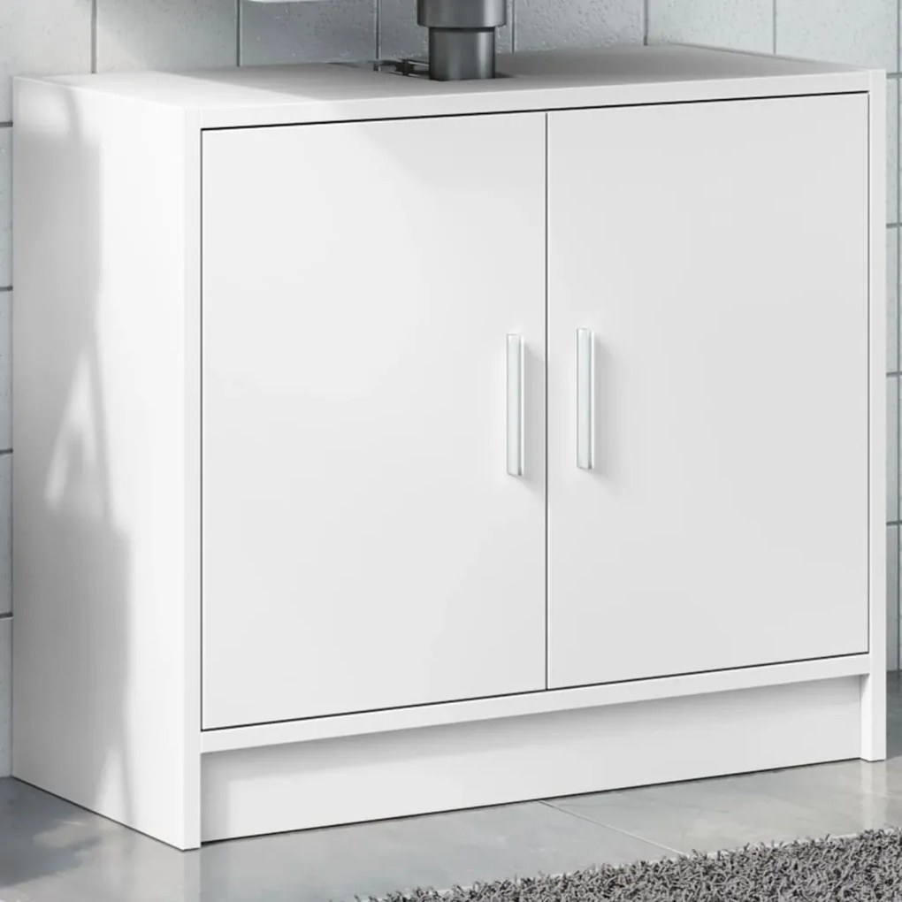 Mobile Lavabo Bianco 63x29x55 Cm İn Truciolato /