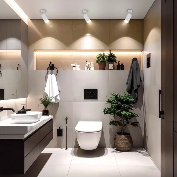 Brilagi - Luce Spot da bagno SELE 1xGU10/30W/230V IP44 argento