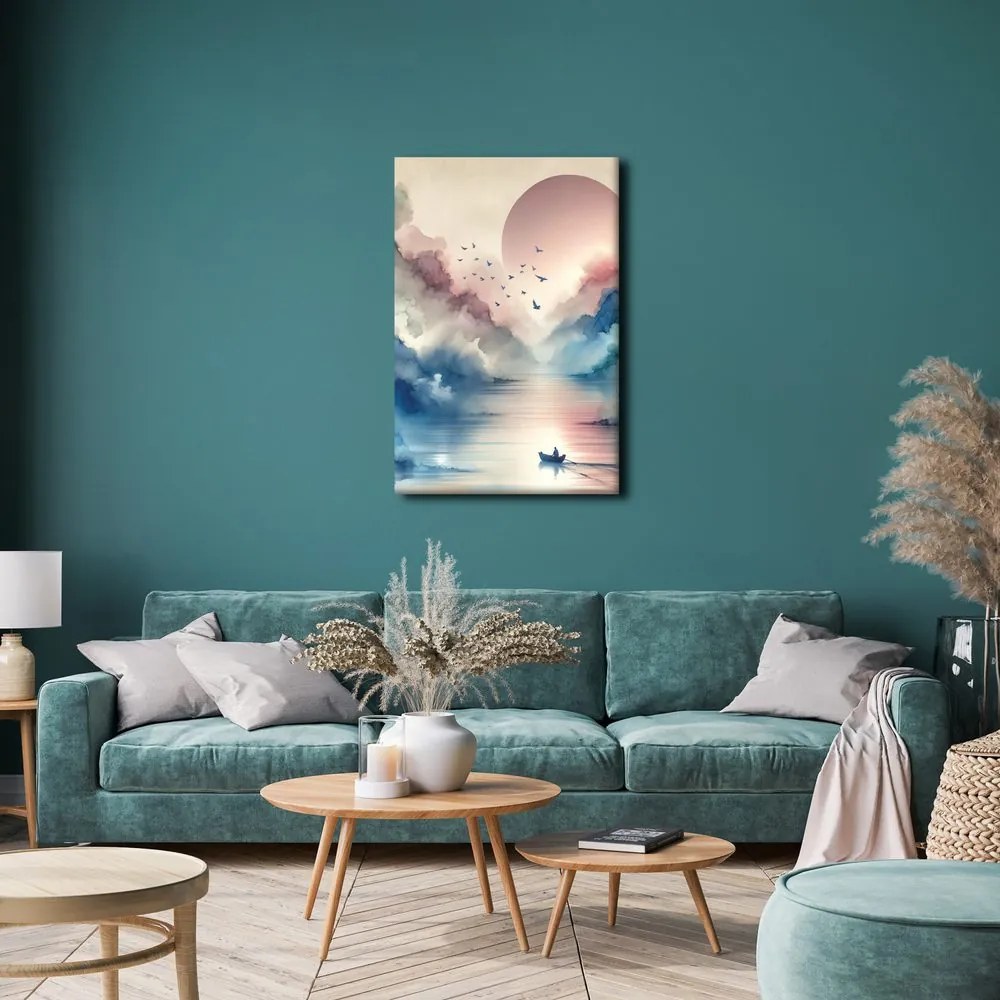 Quadro su tela – Montagne nebbiose