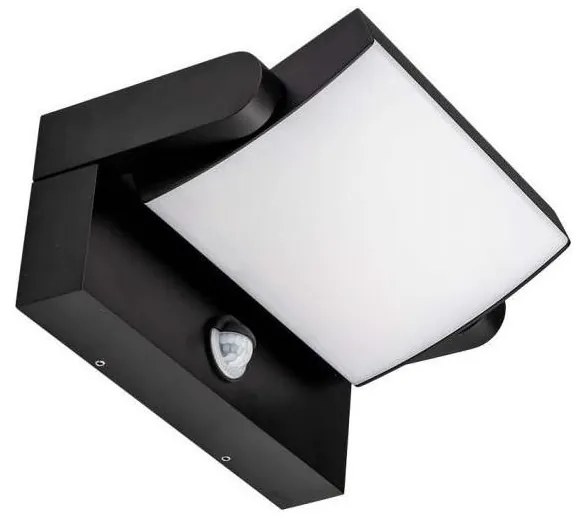 Lampada da parete LED esterna con sensore LED/17W/230V 3000K IP65 nero