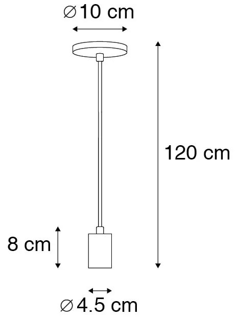 Lampada a sospensione industriale rame - Facil