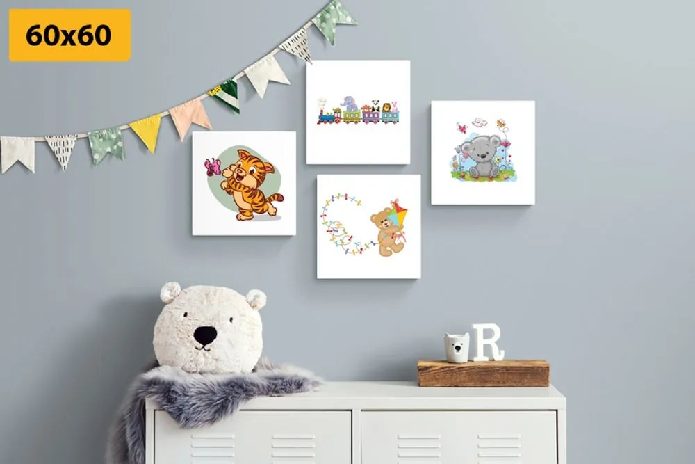Set di quadri – Animali colorati