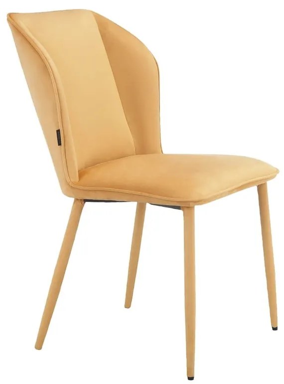 Set di sedie da pranzo in velluto giallo 2 pz Wilma - Støraa
